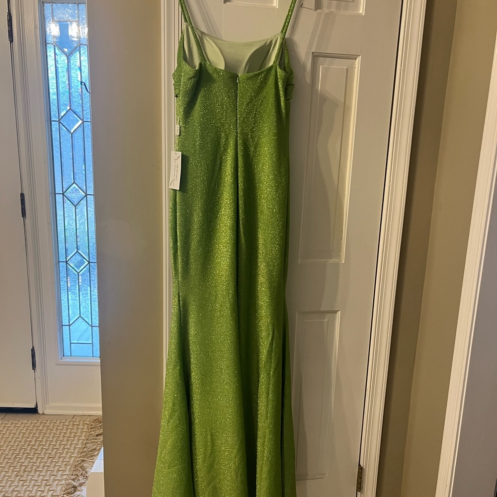 Green Sparkly Prom Dress - Picture 4 of 5
